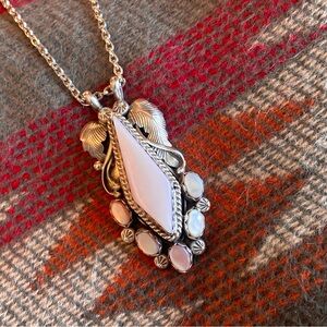 Angela Lee sterling silver pendant with a 925 chain. including a new Pistil wrap